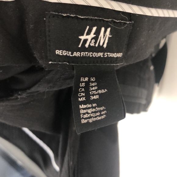 Lot of 2 pairs Mens H&M dress pants 34R - Picture 3 of 5